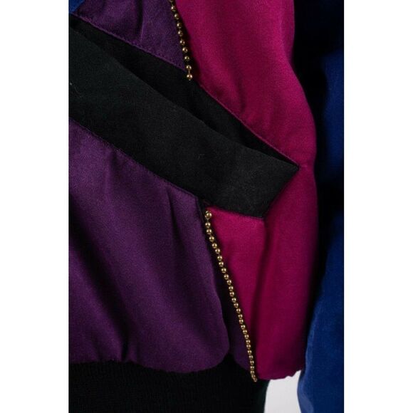 Vintage 80s Womens Bomber Jacket Mulberry Street M - Picture 3 of 6